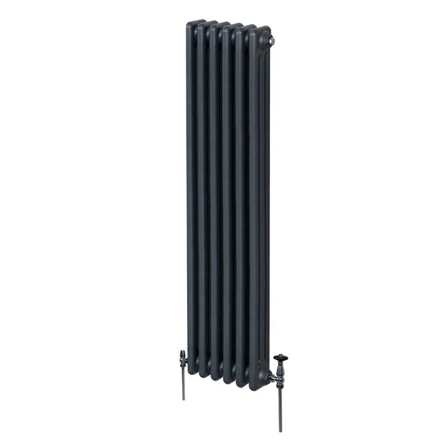 Q-Rax Radiatori Tradizionali 1800x292mm Termosifone Antracite 3 Colonne