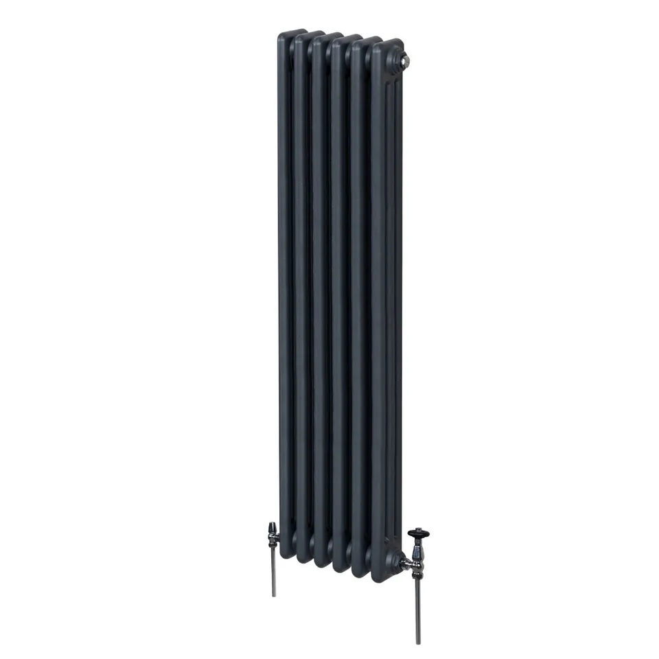 Q-Rax Radiatori Tradizionali 1800x292mm Termosifone Antracite 3 Colonne