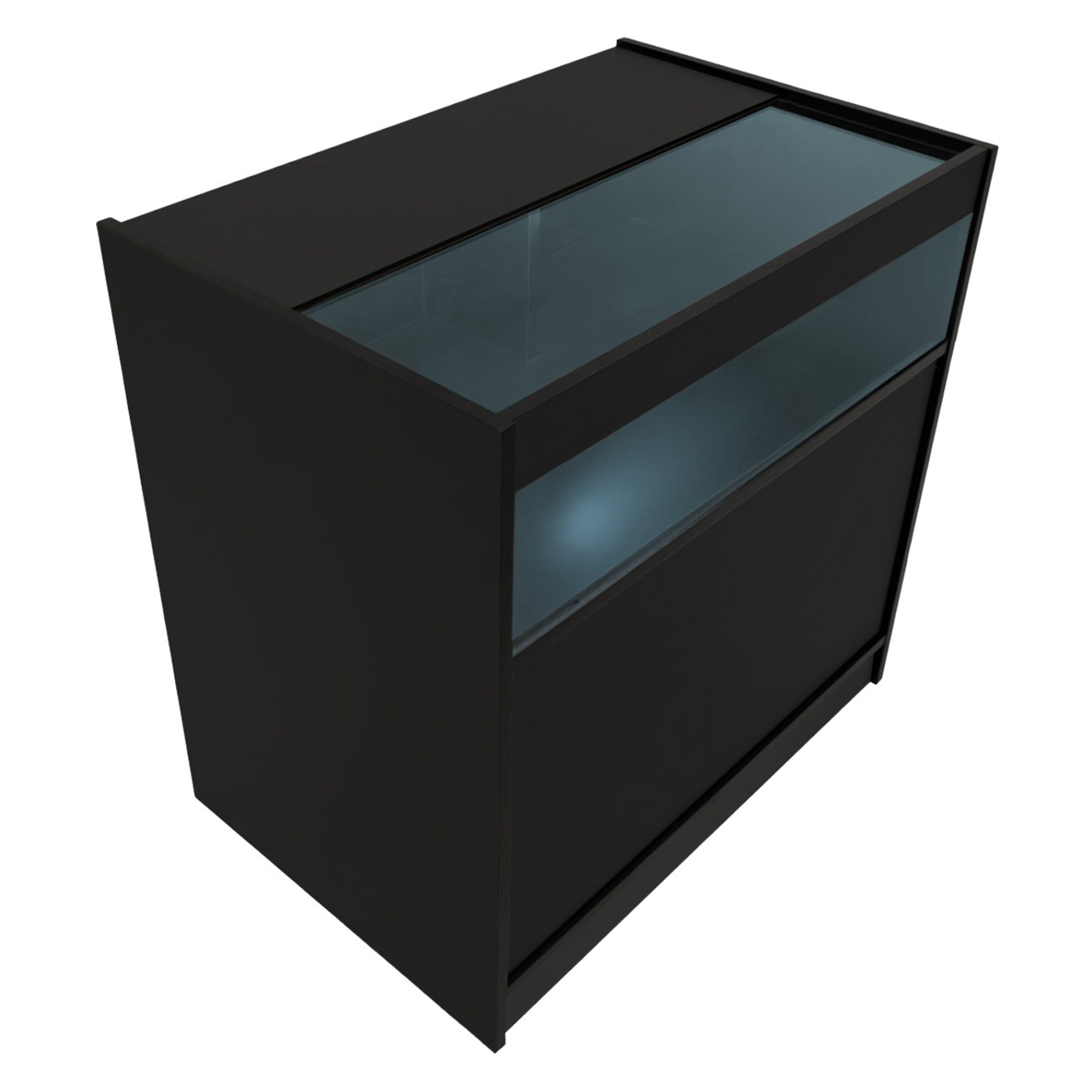 Q-Rax Banconi da Negozio Adonis set bancone nero LED B900