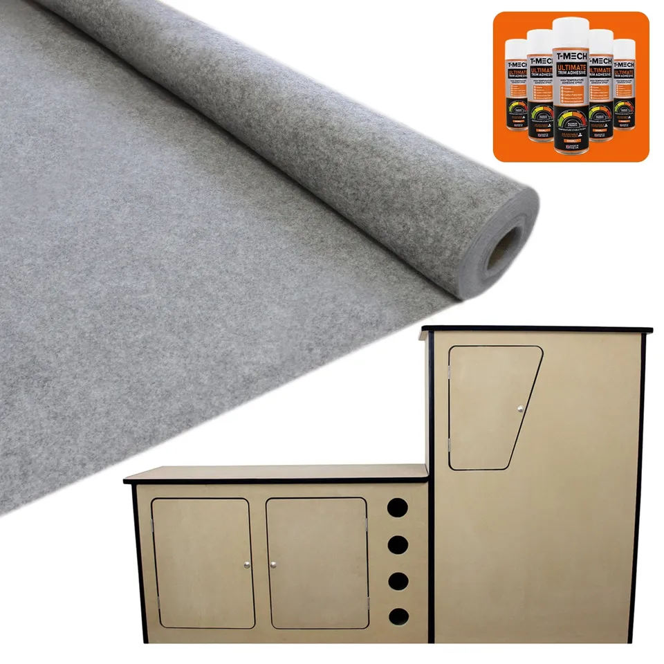 Q-Rax Cucina Camper MDF Fumo 1980 mm con Moquette