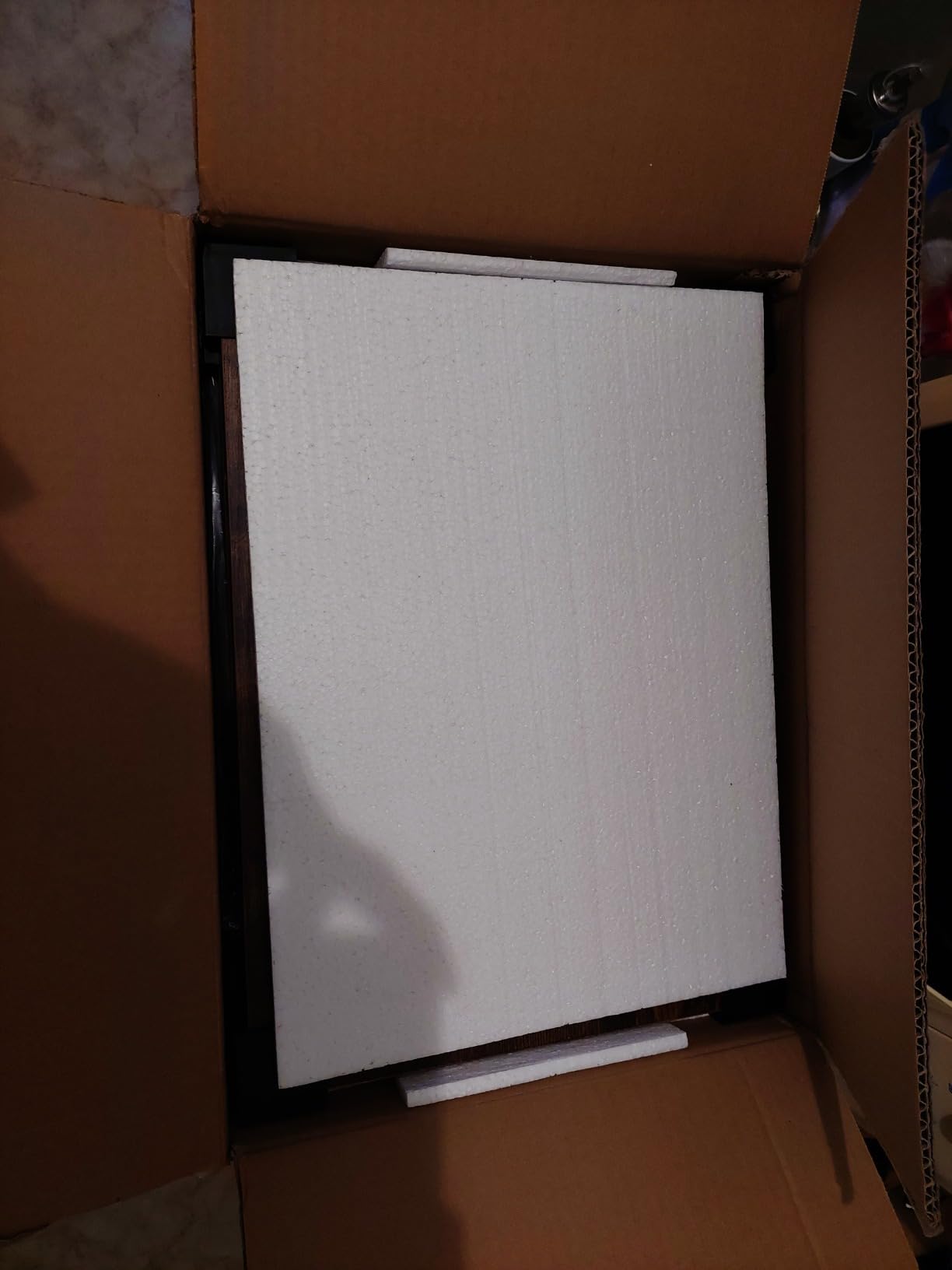 Meltrck Comodino 40x40x62 Industriale 2 Cassetti Marrone