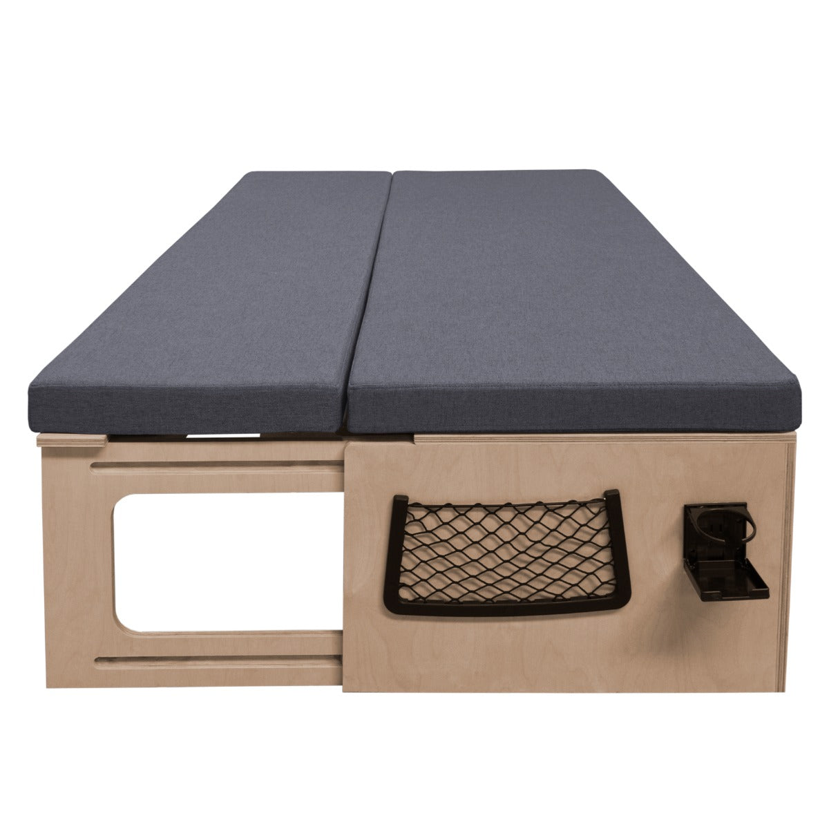 Q-Rax Divano Letto Pieghevole Camper Legno con Vani