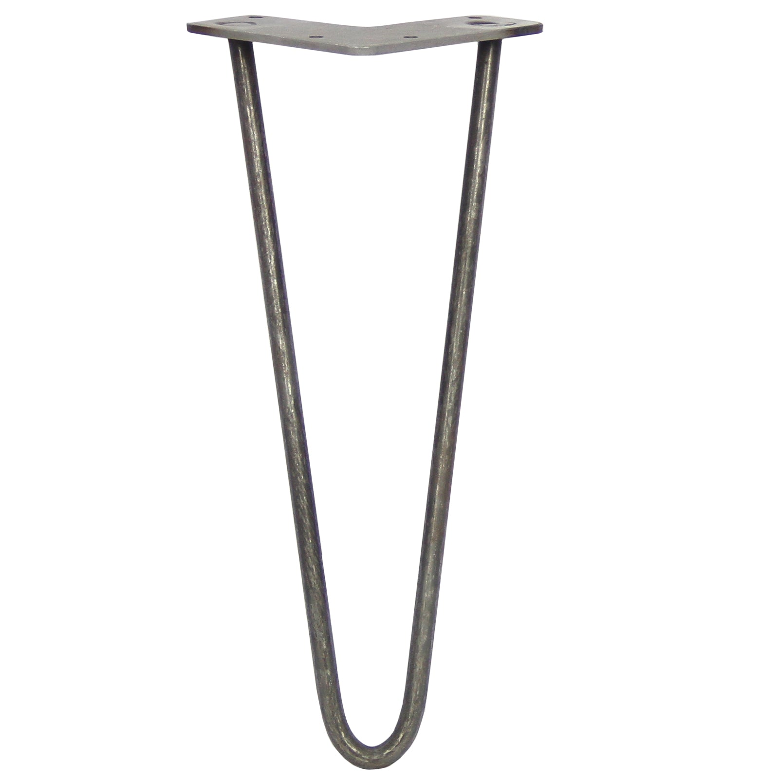 Q-Rax Gambe Per Tavoli 30,5cm 2 Rebbi 10mm Gambe Tavolo Acciaio 4pz