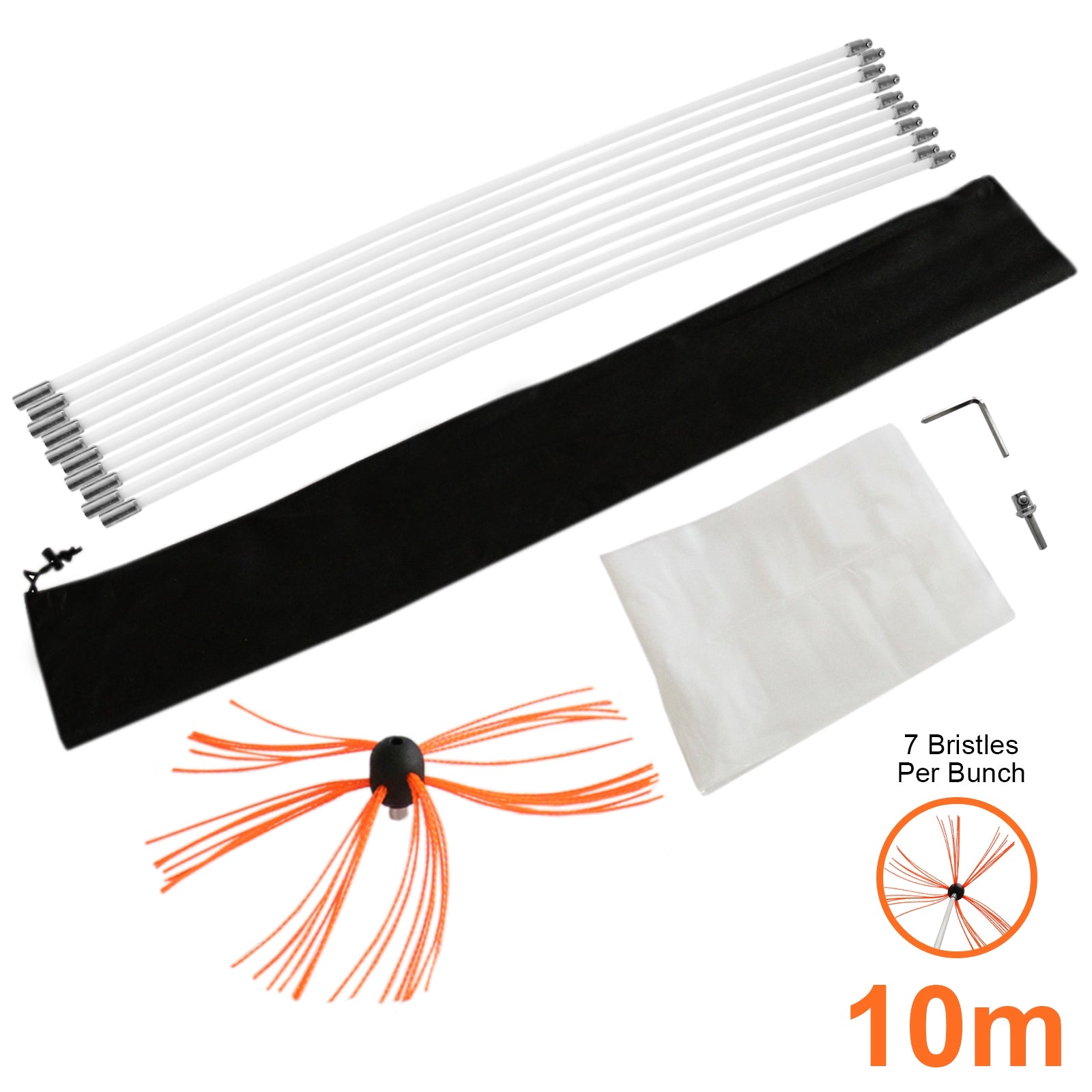 MaxBlast Scovolo Spazzacamino 10m in Nylon