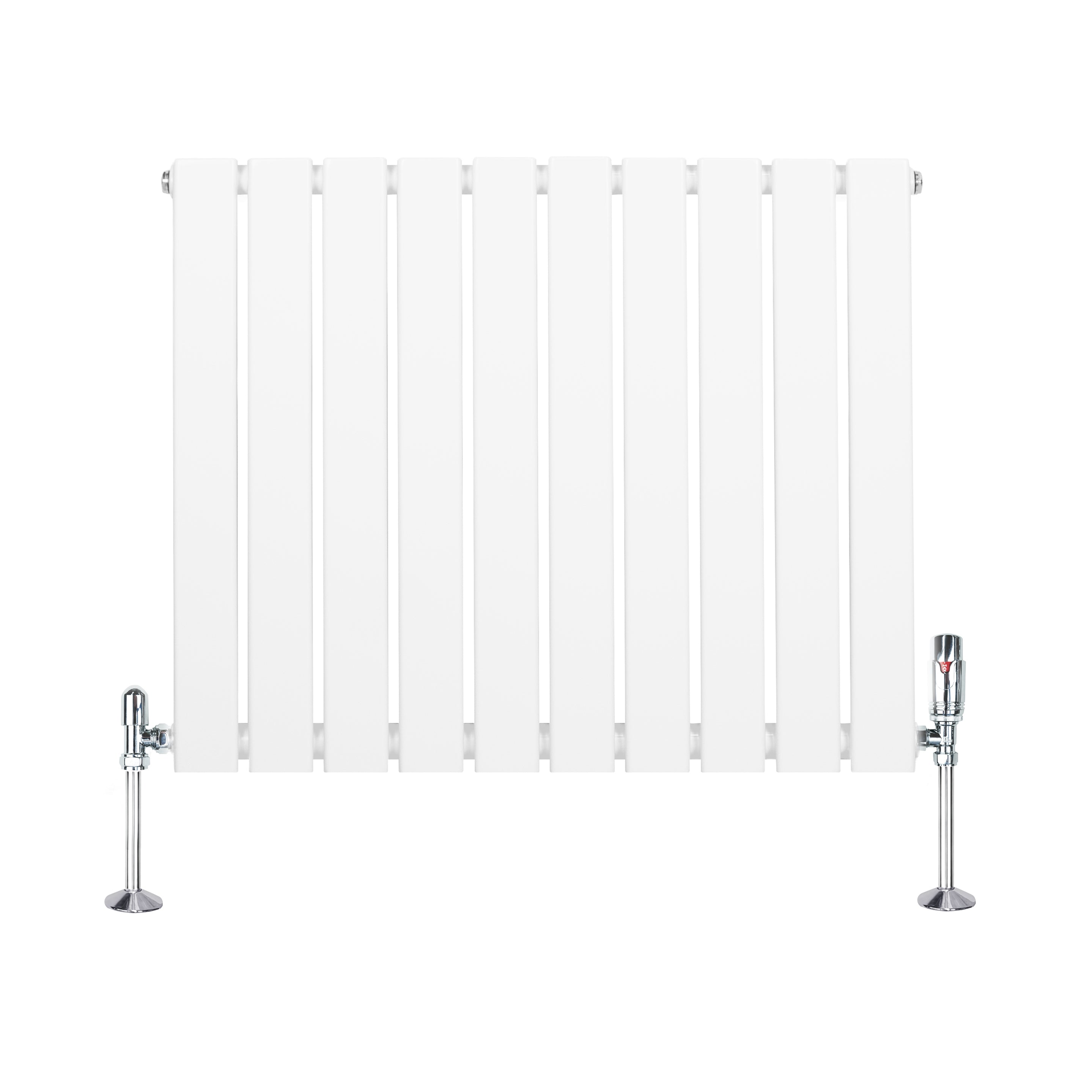 Q-Rax Pannelli Piatti 600x700 radiatore bianco con valvole