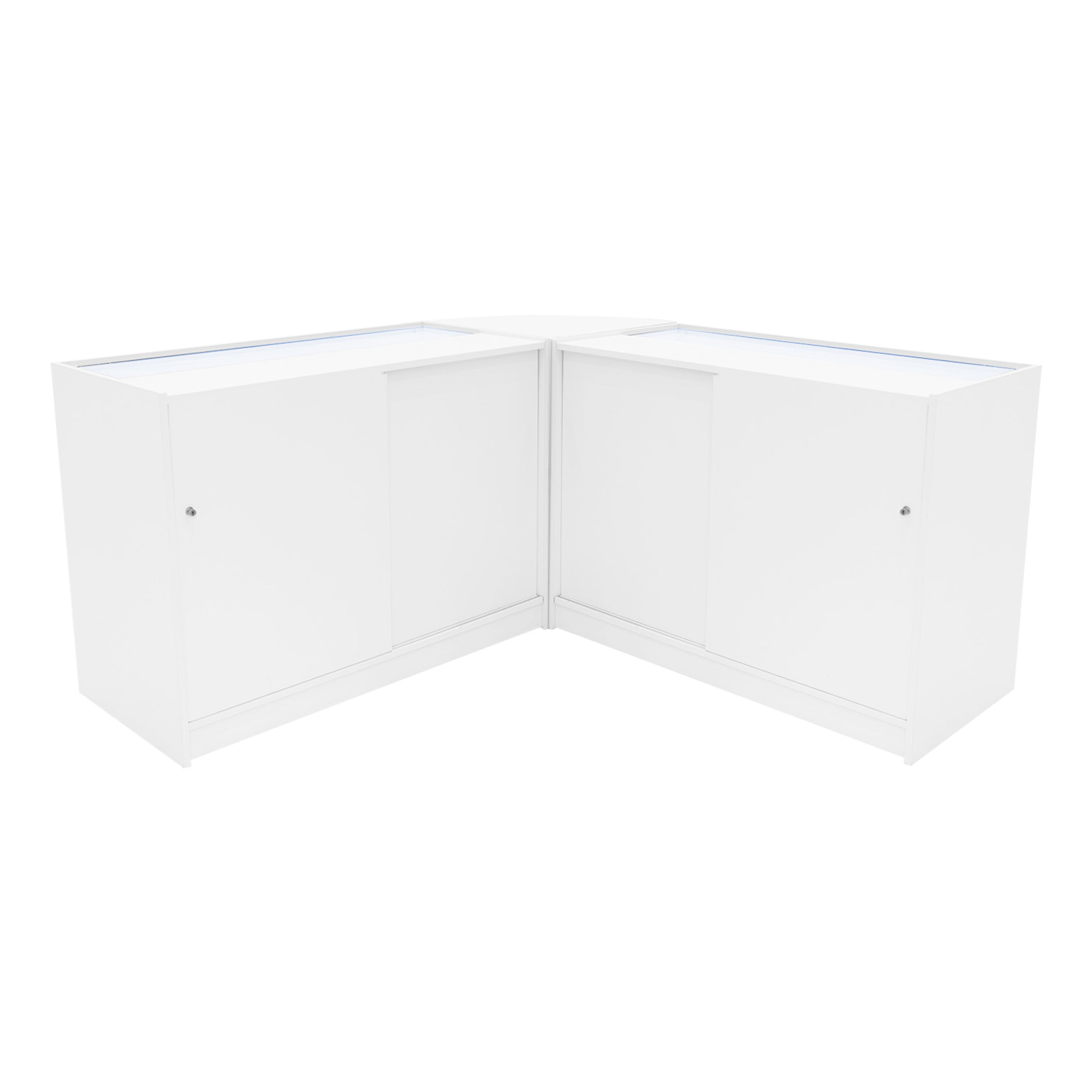 Q-Rax Andromeda C1200 LM60 bancone negozio bianco LED