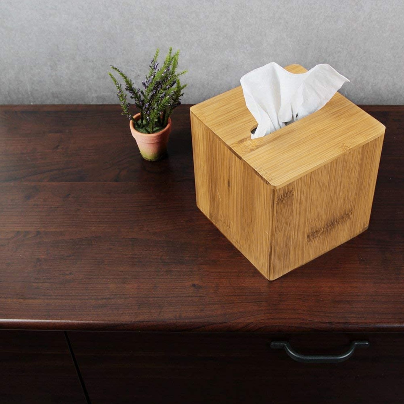 Jackcube Design Living Room Portafazzoletti Bambù Quadrato Magnetico