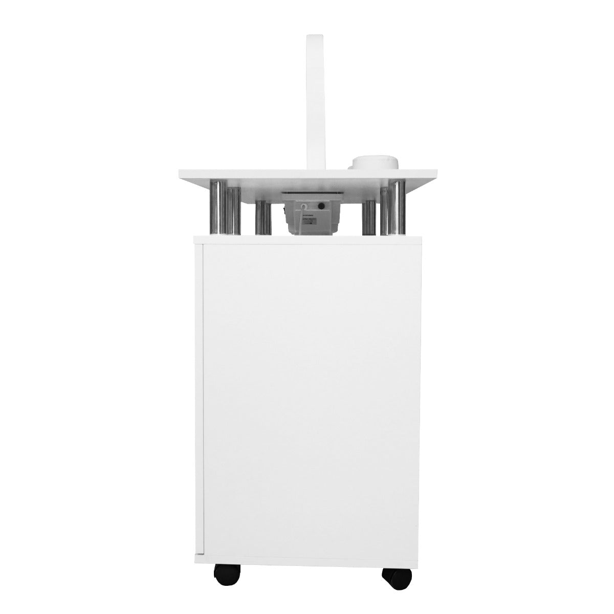 Q-Rax Tavolo Manicure 120cm Bianco con Lampada LED