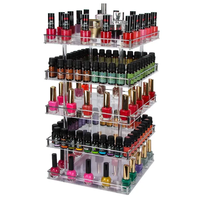 Jackcube Design Makeup 5 Tier espositore smalti girevole 350 posti