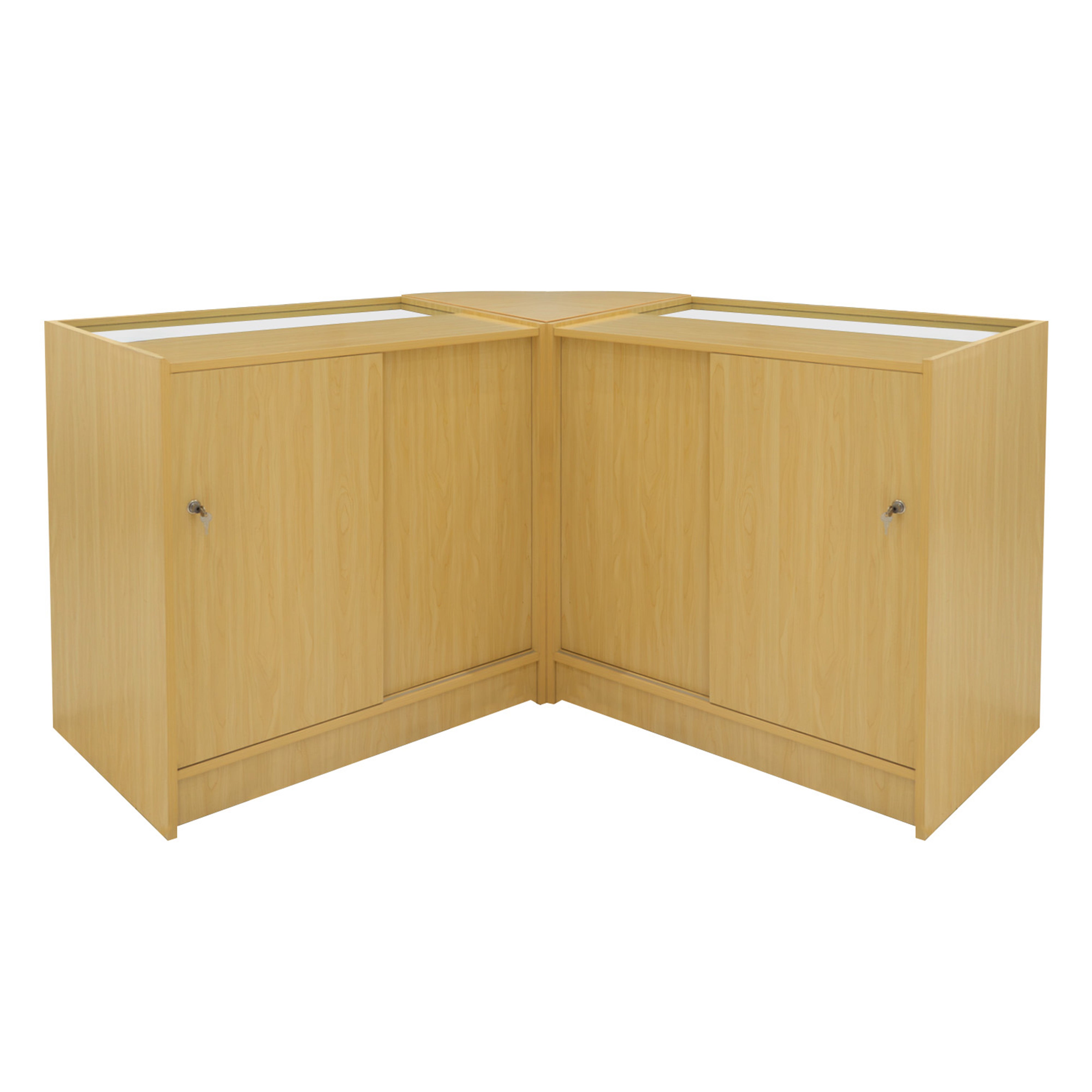 Q-Rax Selene Set Banconi C900 x2 + CM60 Acero con LED