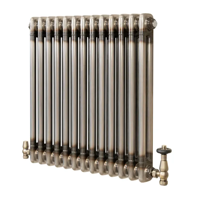 Q-Rax Tradizionali radiatore 2 colonne 600x605 metallo grezzo