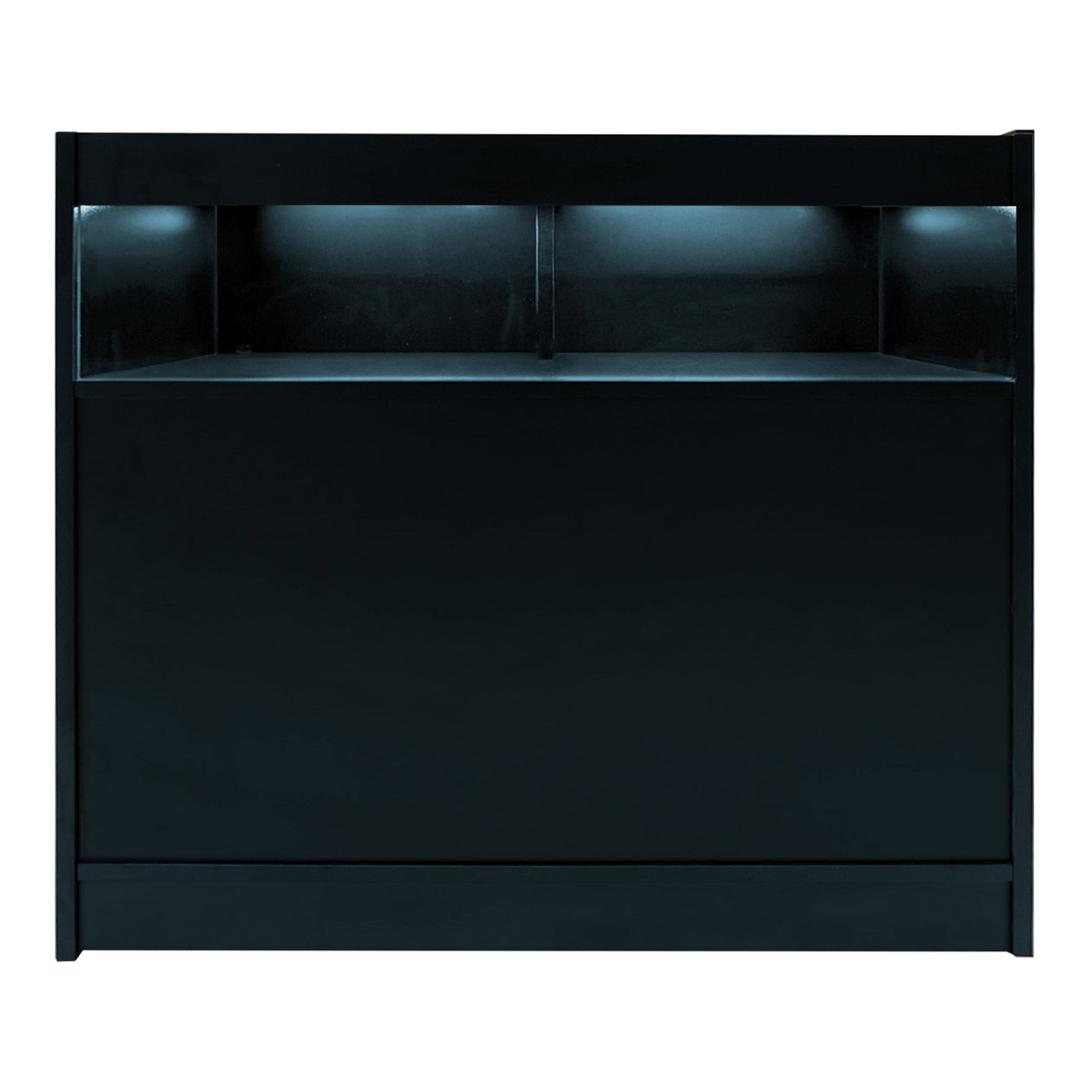 Q-Rax Iris B1200+CM60 Bancone Negozio Nero LED 3 Pezzi