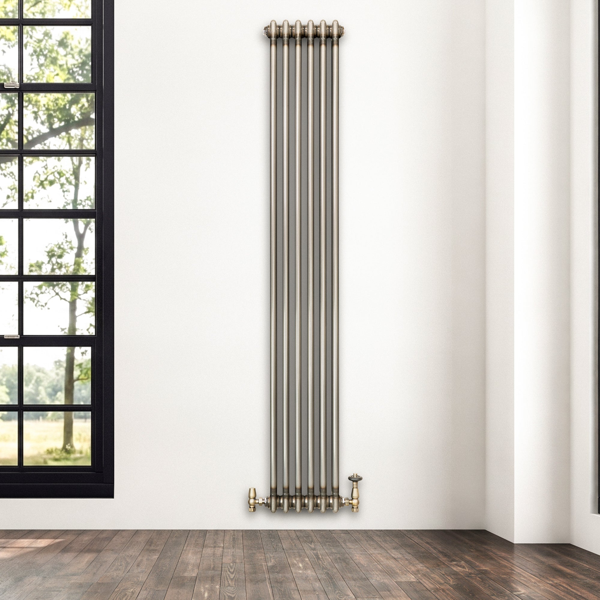 Q-Rax Radiatore Tradizionale 2 Colonne 1800x290 Metallo Grezzo