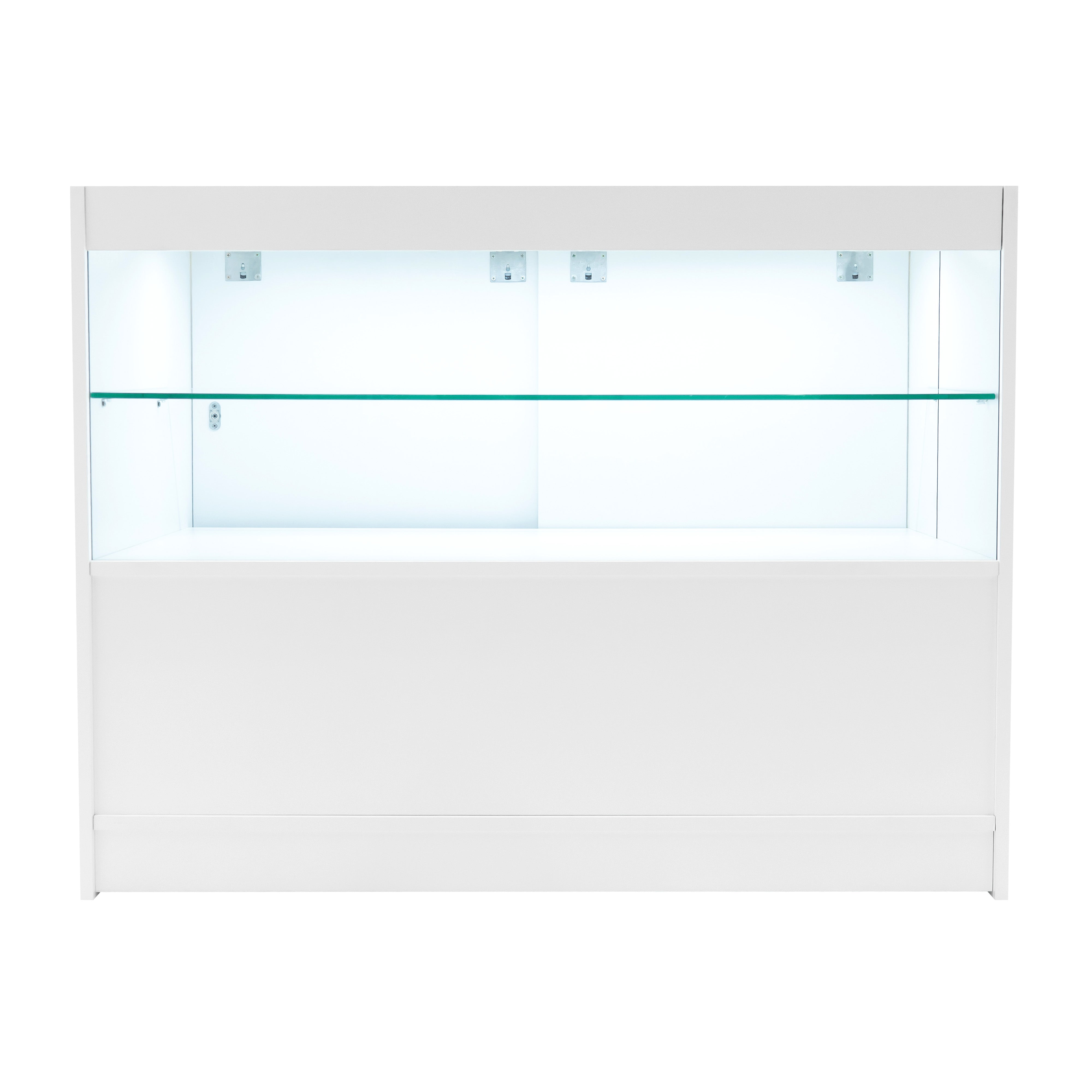 Q-Rax Banconi da Negozio Set Eclipse LED Bianco 4 Pezzi