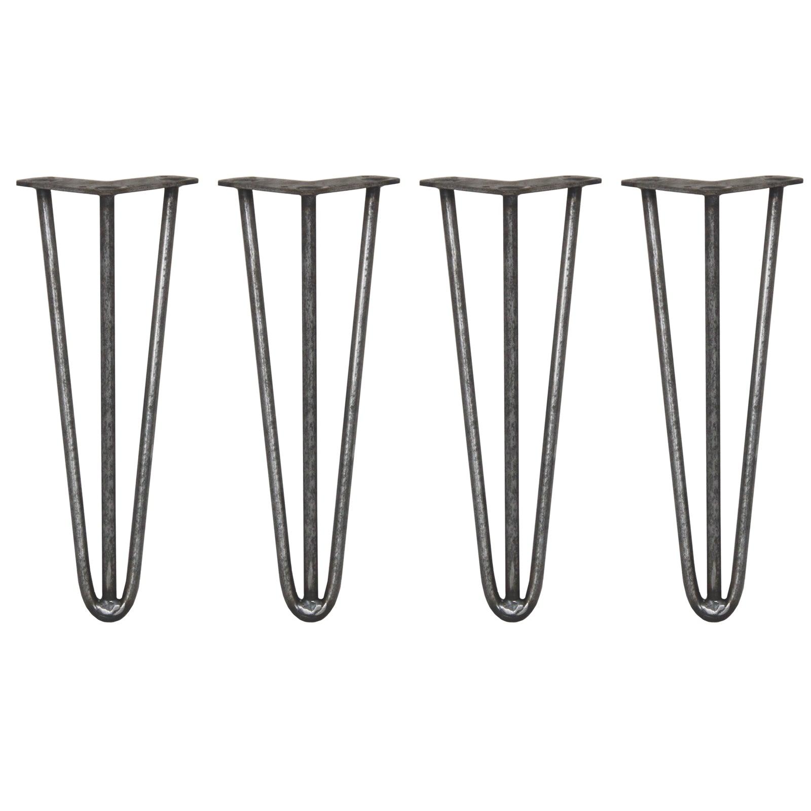 Q-Rax Gambe da Tavolo a Forcina 35,5cm Acciaio 4 pz