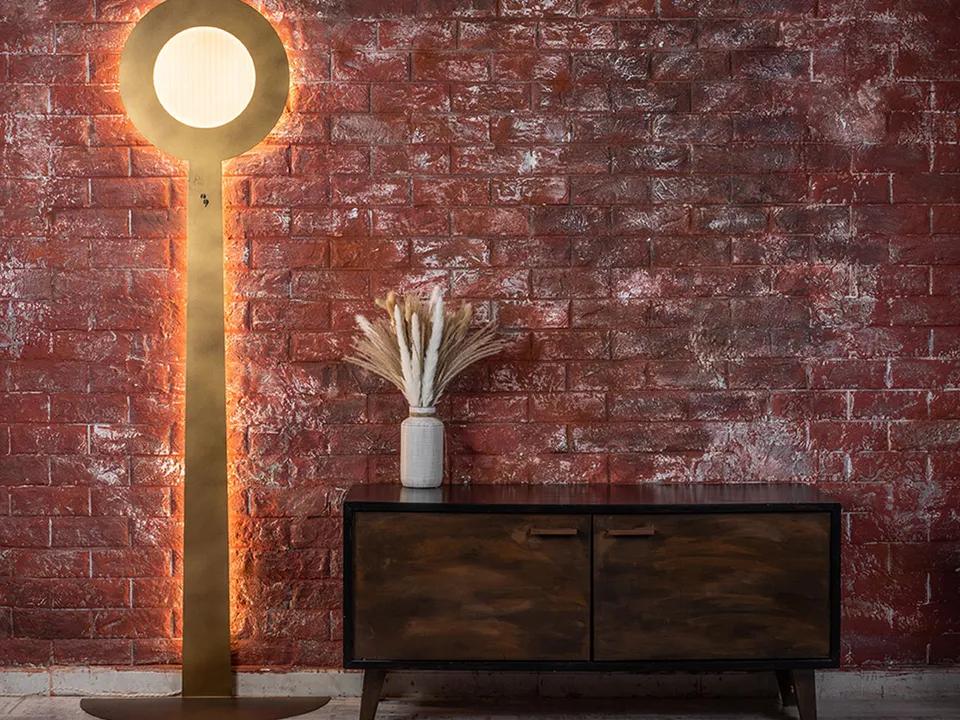 Officinanove Ping Pong lampada terra led dimmerabile
