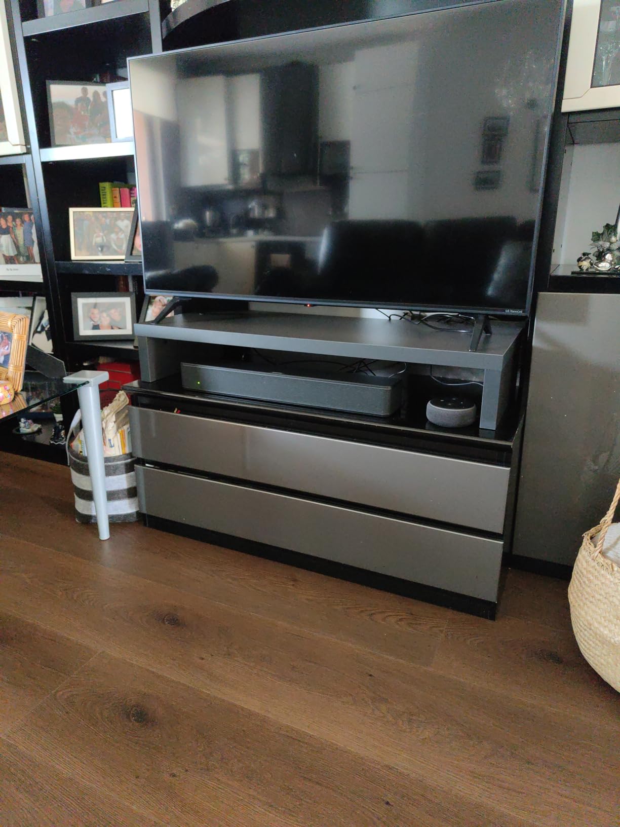 Henor Supporti Rialzanti Monitor Tv 82 cm rialzo grafite 50 kg
