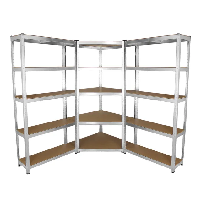 Galwix Set 2 Scaffali 90cm + Angolo 90cm Zincati