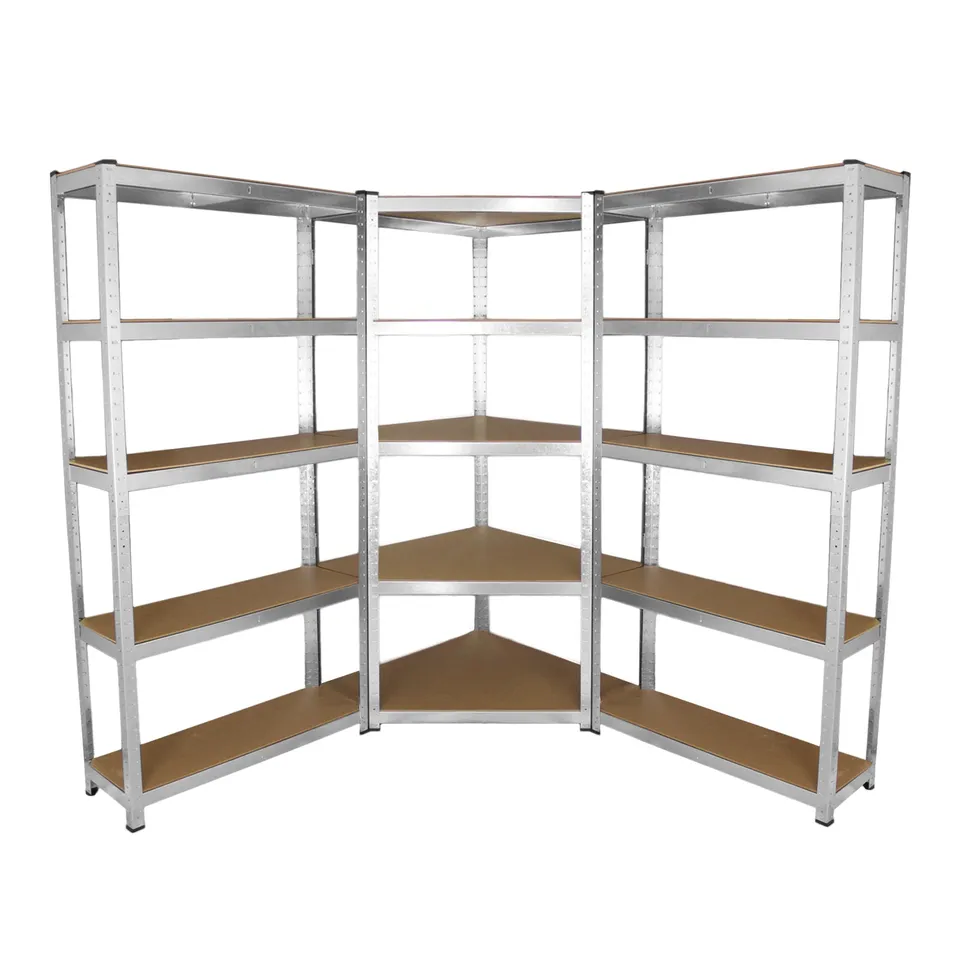Galwix Set 2 Scaffali 90cm + Angolo 90cm Zincati