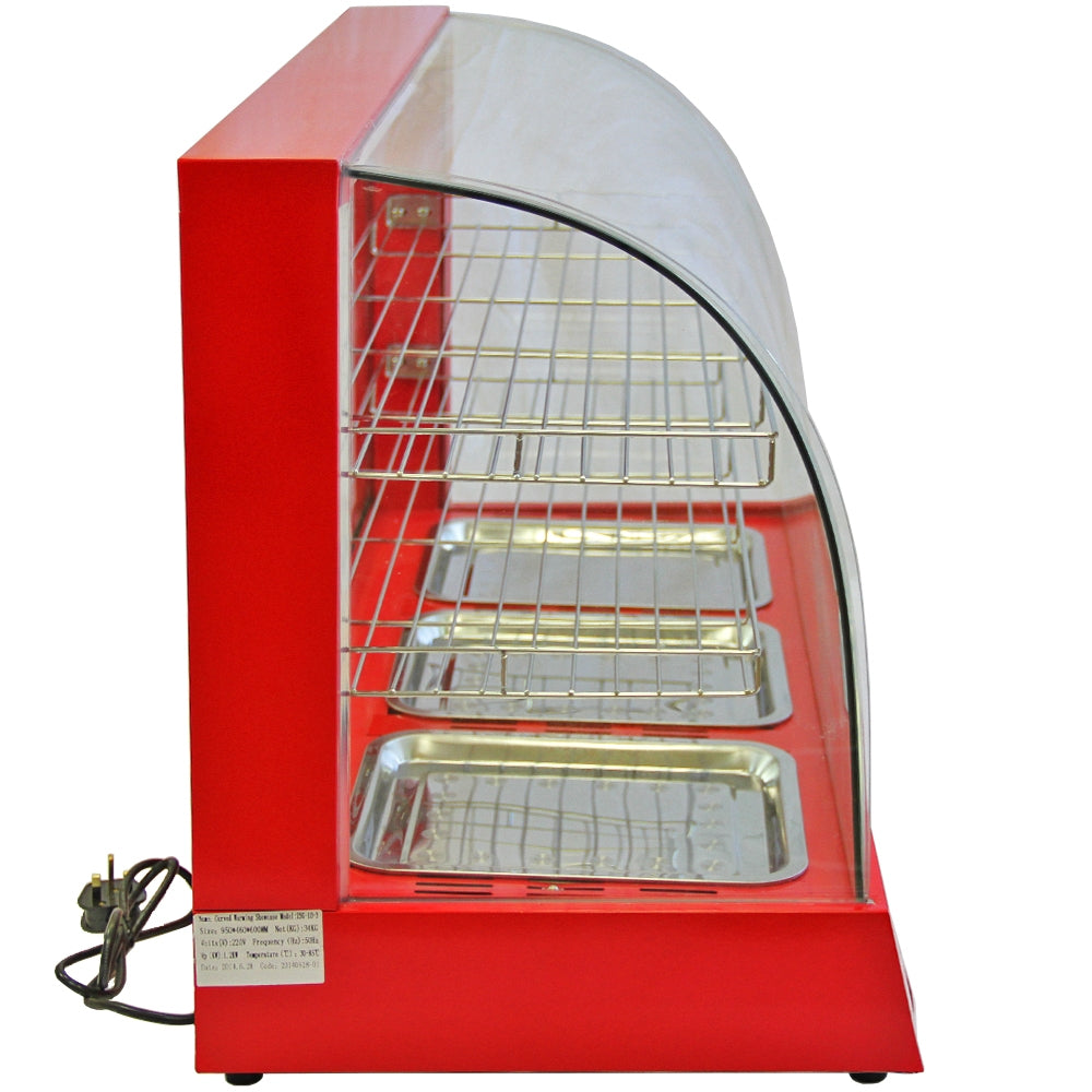 Q-Rax Vetrina Scaldavivande Elettrica 90cm vetro 50-80°C