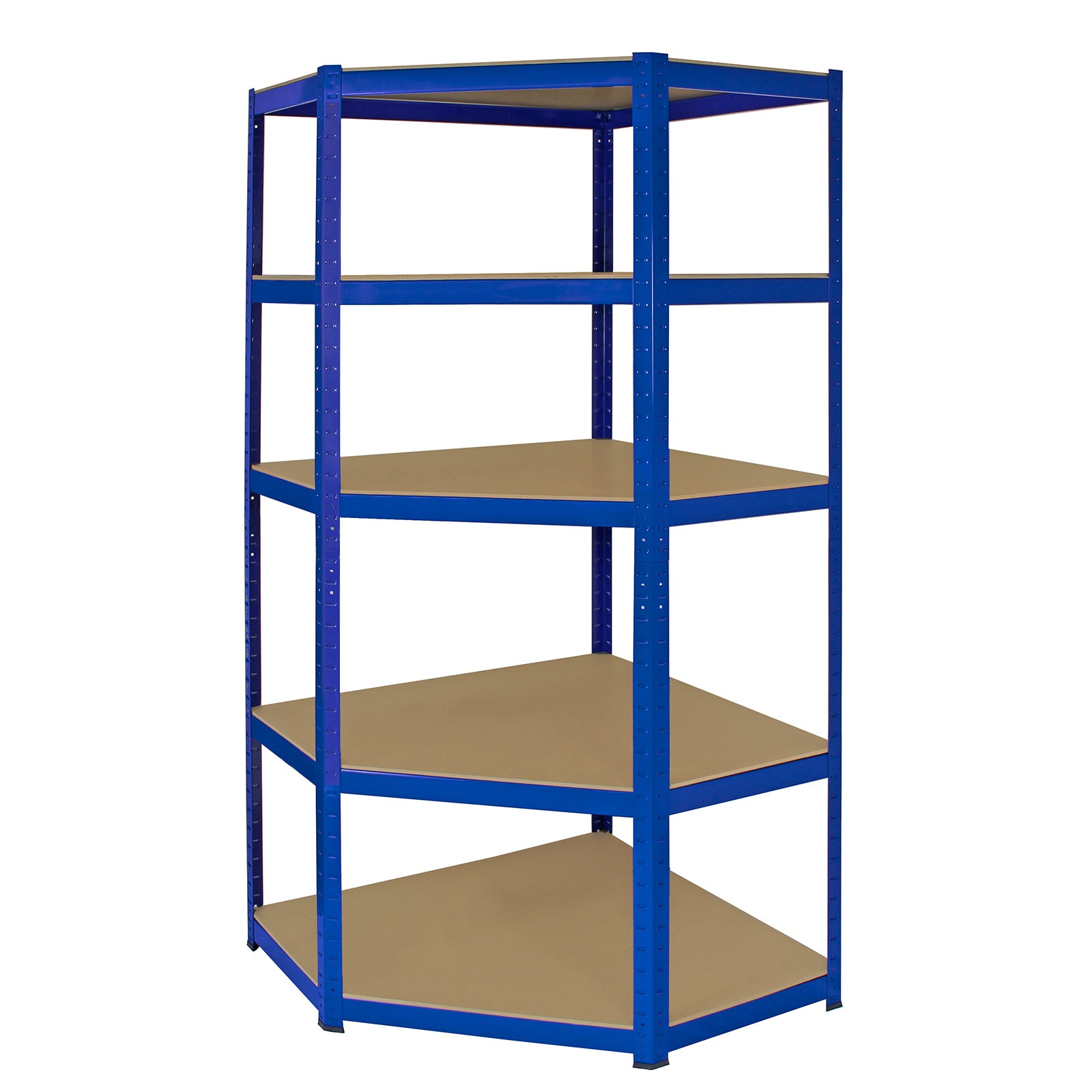 Q-Rax Set 3 Scaffali T-Rax Blu 90cm Angolo+2 Portata 280kg