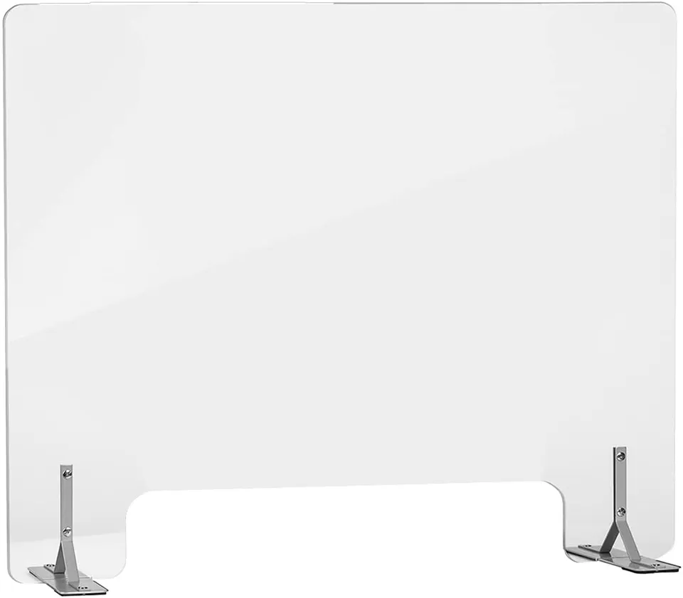 Jackcube Design Bathroom Barriera Plexiglass Banco 32x24 Trasparente