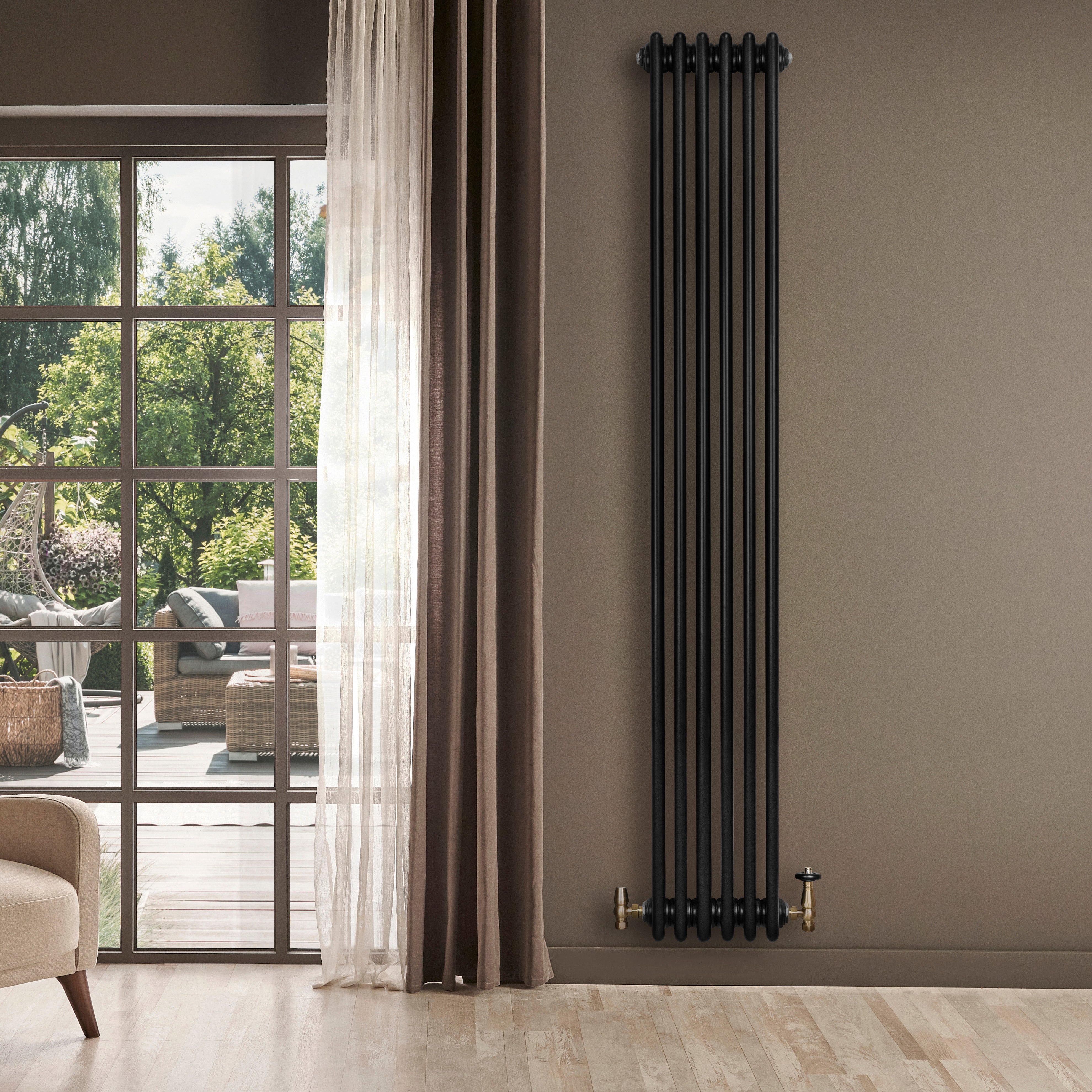 Q-Rax Radiatori Tradizionali 4 Colonne 1800x290 radiatore nero