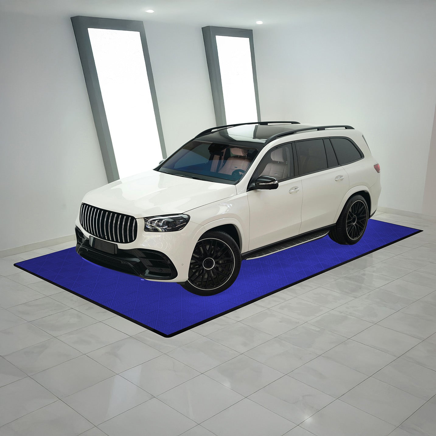 Q-Rax Piastrelle Ventilate Garage 120 blu 3,2x6 m