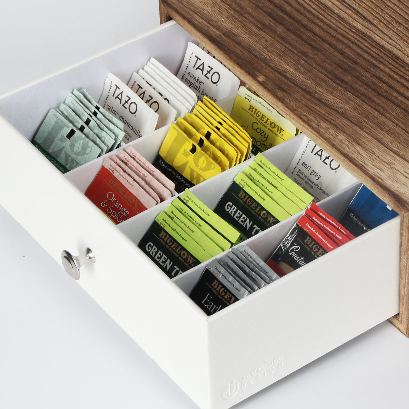 Jackcube Design Kitchen scatola portabustine tè legno 12 scomparti