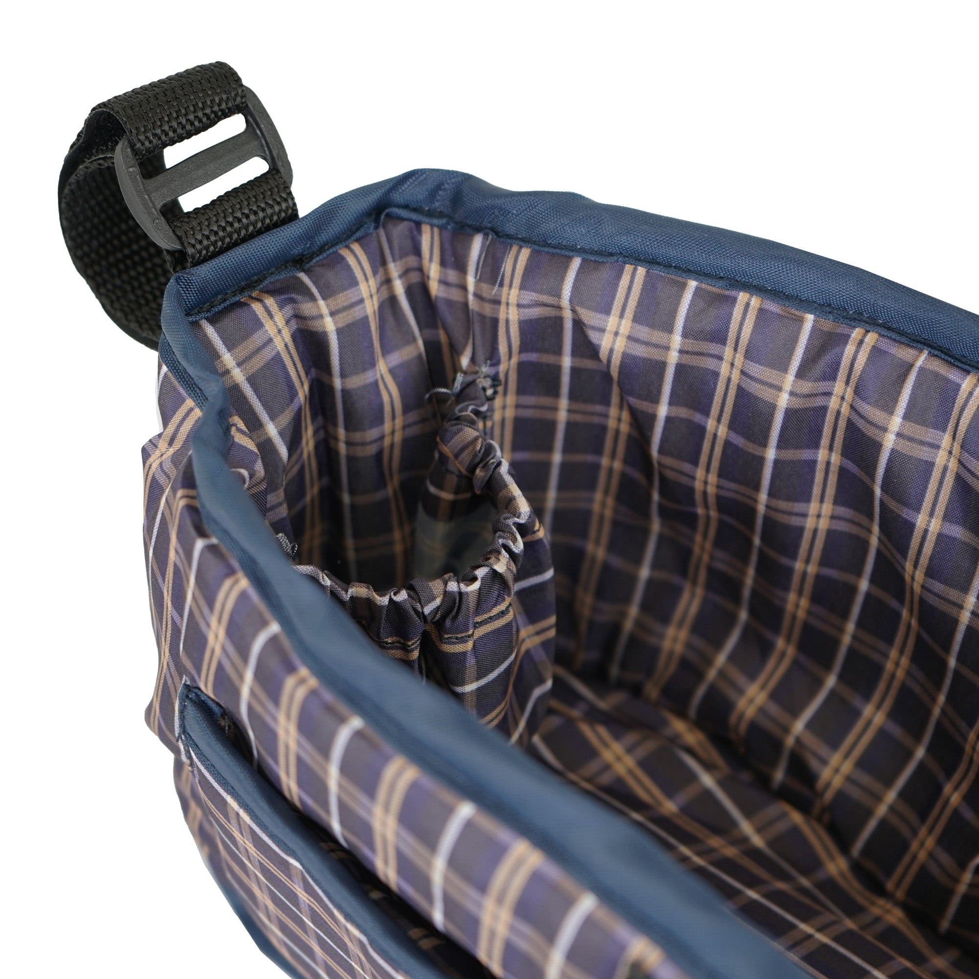 Q-Rax Organizer Passeggino Animali Borsa Blu Tartan 2kg