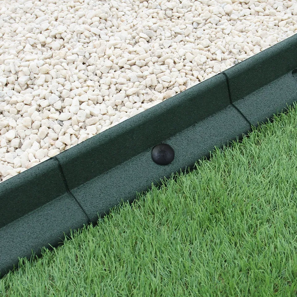 Q-Rax Bordatura Giardino Flessibile 1,2m Verde 4 Pezzi