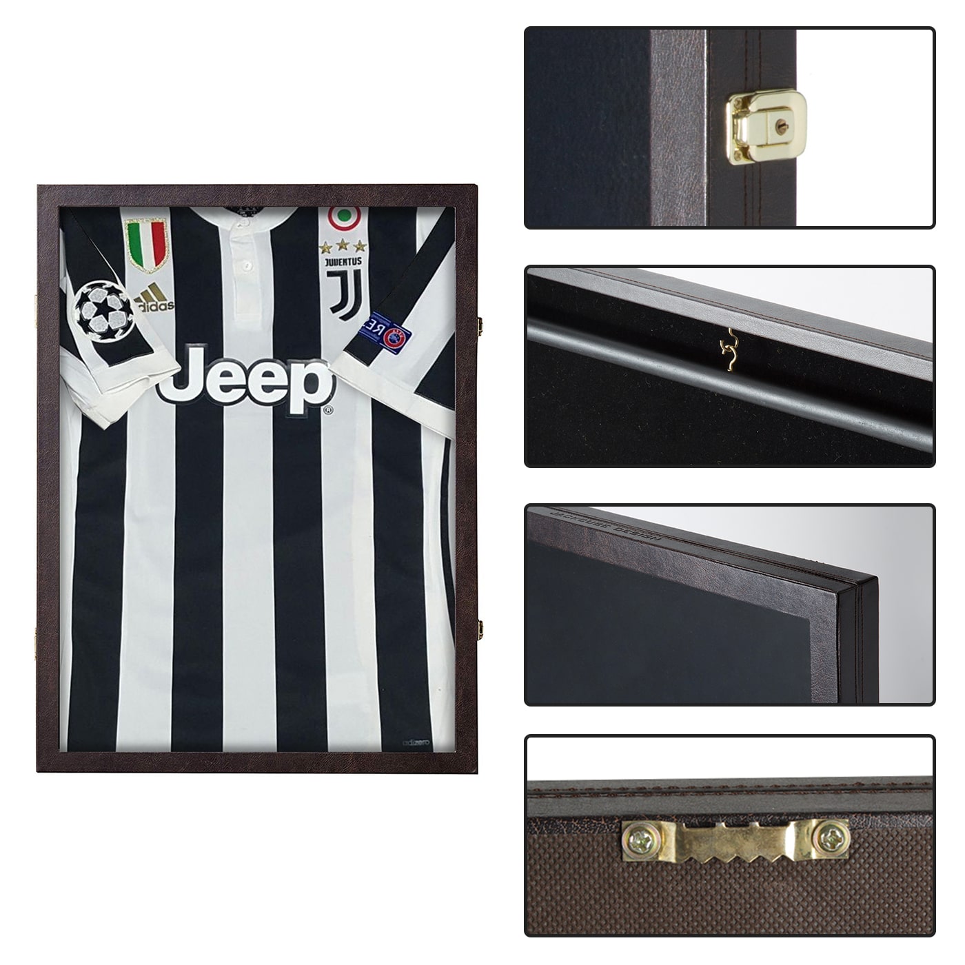 Jackcube Design Display teca maglia marrone con serratura
