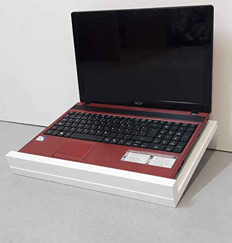 Henor Supporto laptop legno bianco 40x28 cm 3 altezze