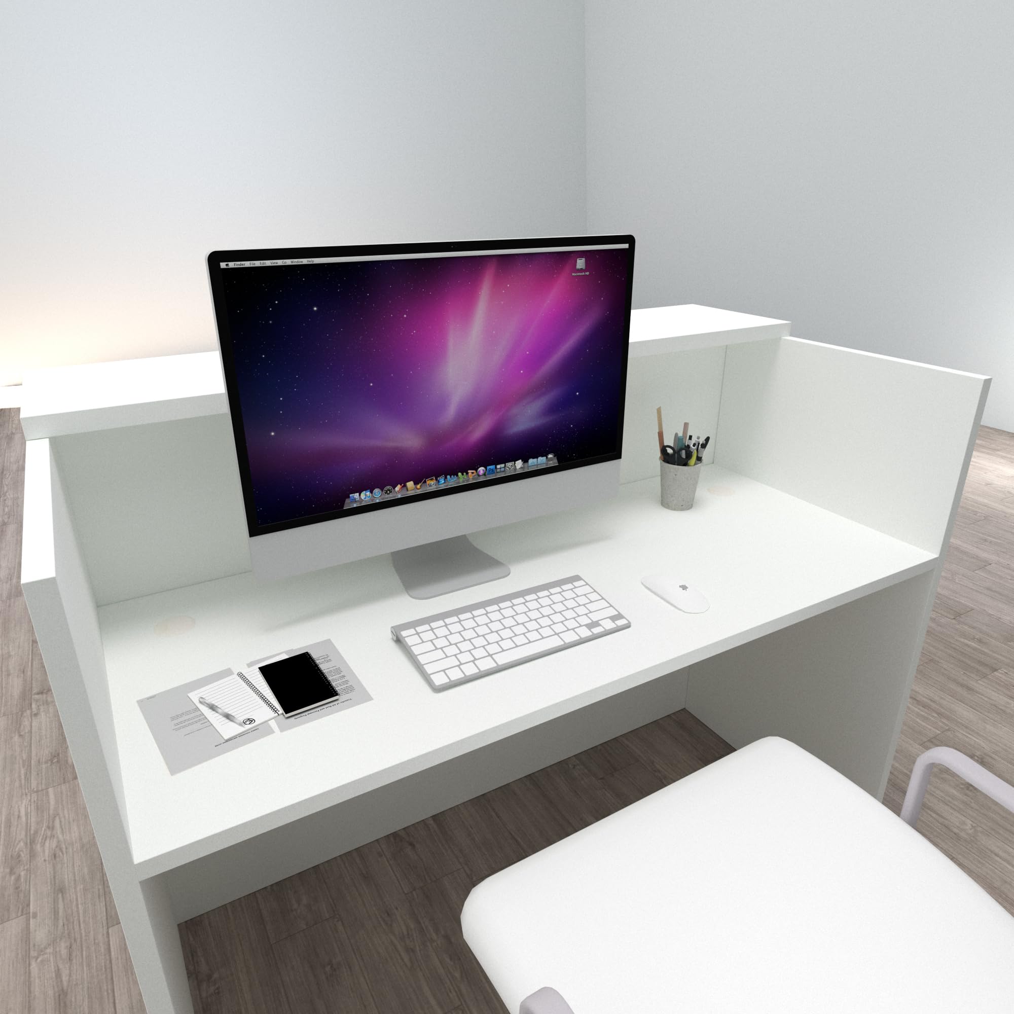 Henor Ebro Bancone reception 140 cm Bianco ufficio
