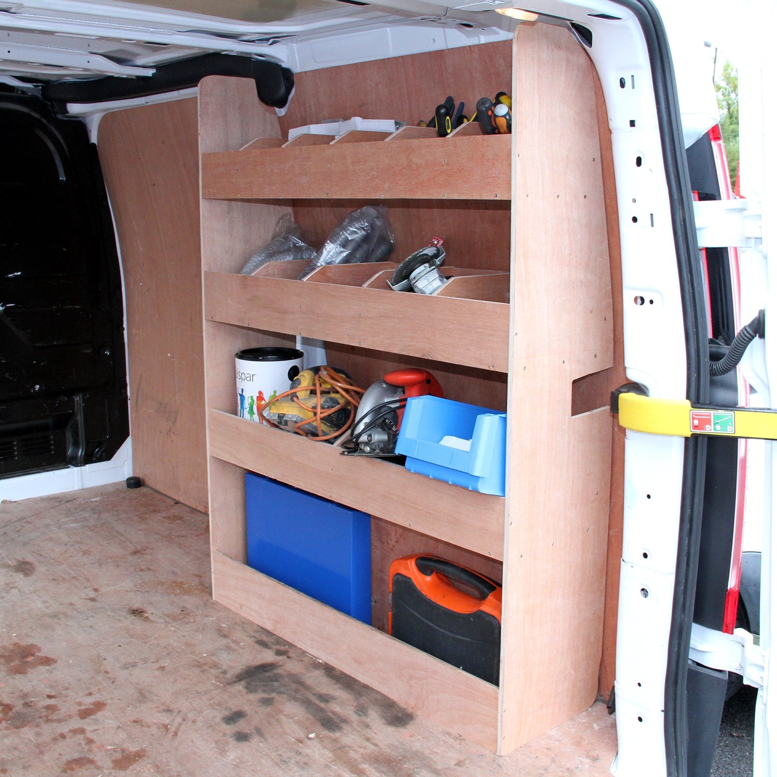 Q-Rax Scaffali da Garage Scaffale Transit + Moquette Grigio Scuro