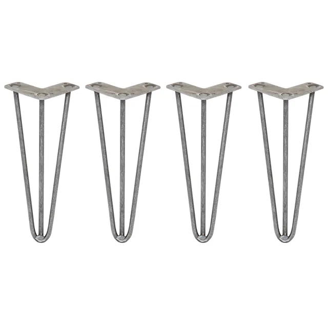 Q-Rax 4 Gambe Tavolo Forcina 30,5cm Acciaio 3 Rebbi