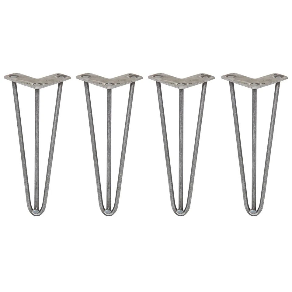 Q-Rax 4 Gambe Tavolo Forcina 30,5cm Acciaio 3 Rebbi