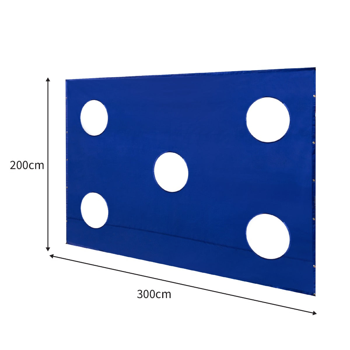 Q-Rax Accessori Casa foglio target golf 3x2m 5 fori Oxford