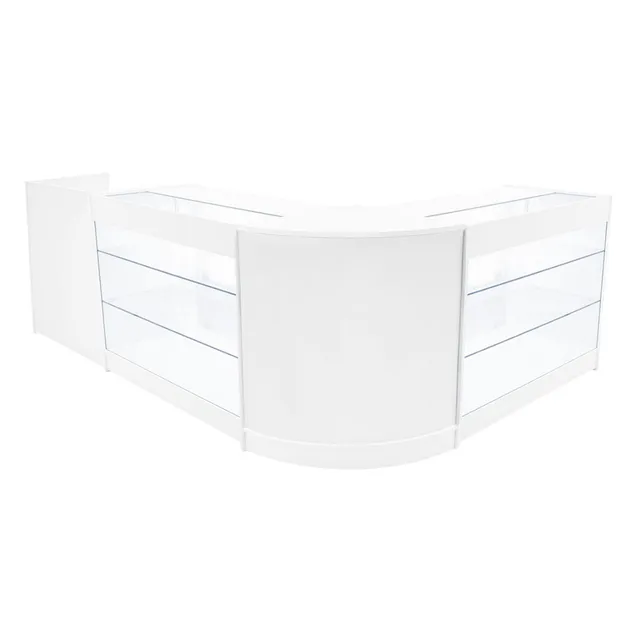 Q-Rax Banconi da Negozio Set LED Aries Bianco K1200 CM60 TB60