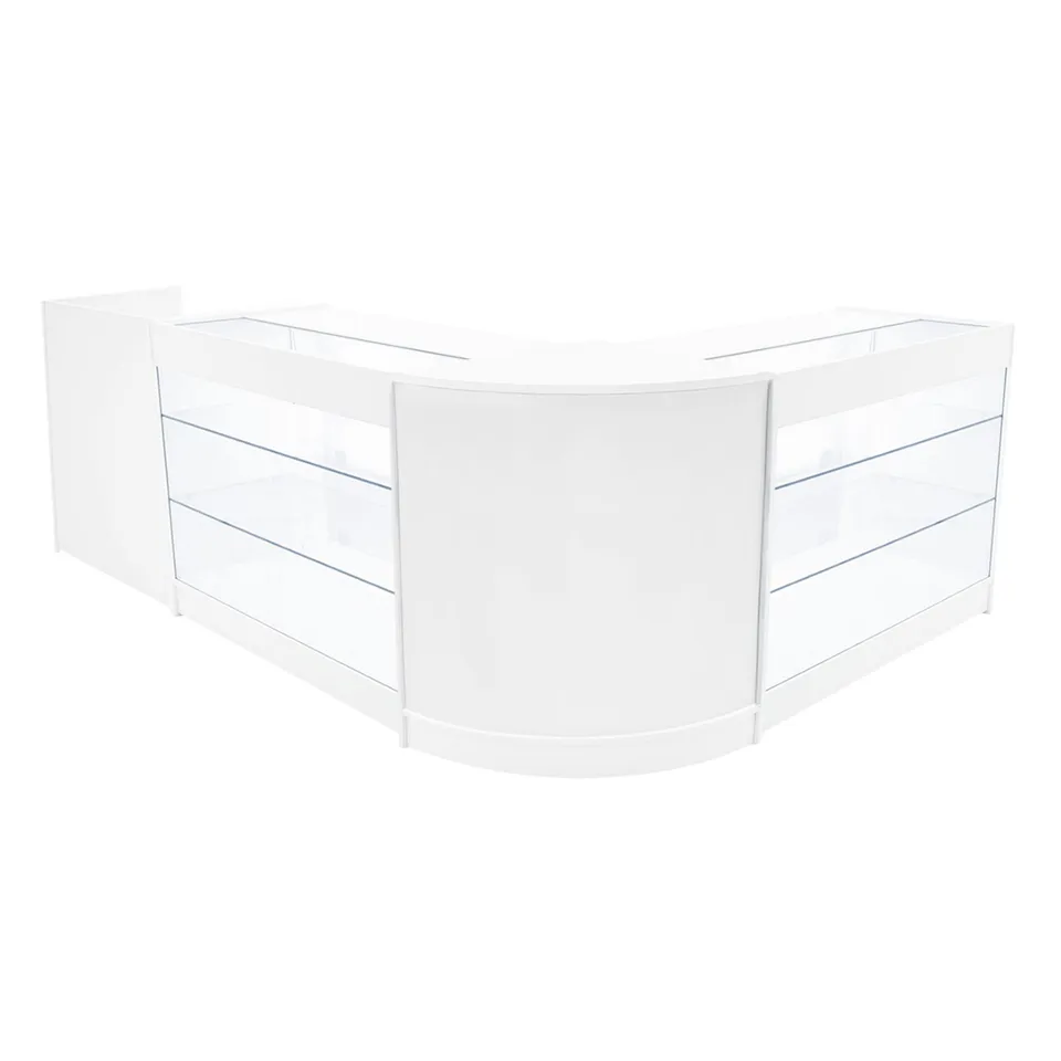 Q-Rax Banconi da Negozio Set LED Aries Bianco K1200 CM60 TB60