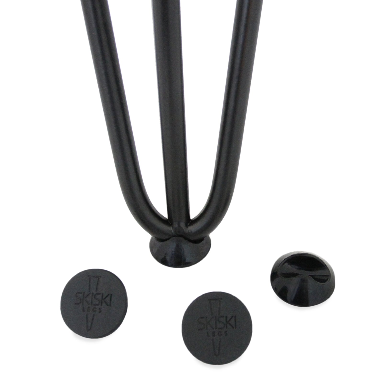 Q-Rax 4 Gambe Tavolo Forcina 30,5cm Nere 3 Rebbi