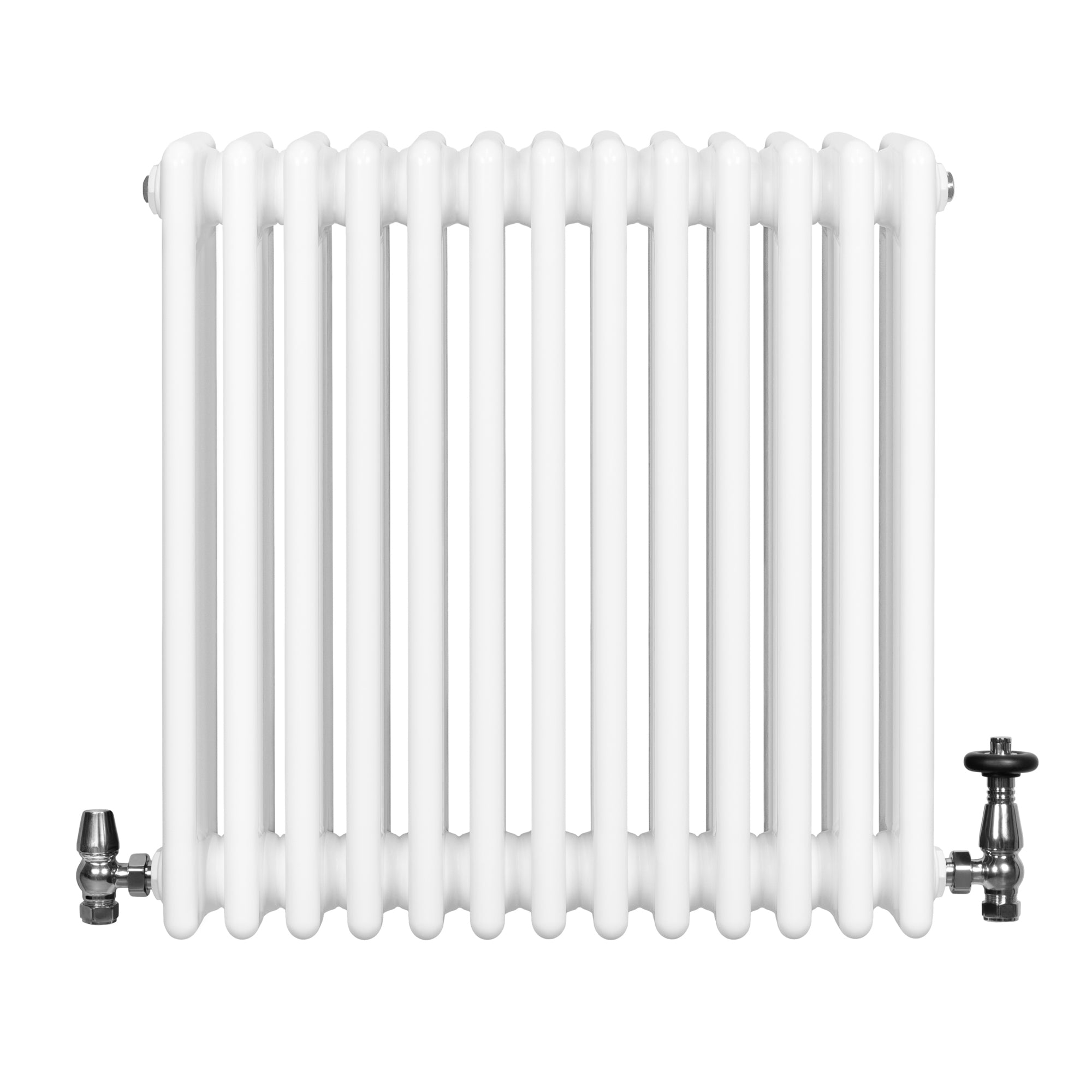 Q-Rax Radiatori Tradizionali 4 Colonne 600x605 Bianco Valvole