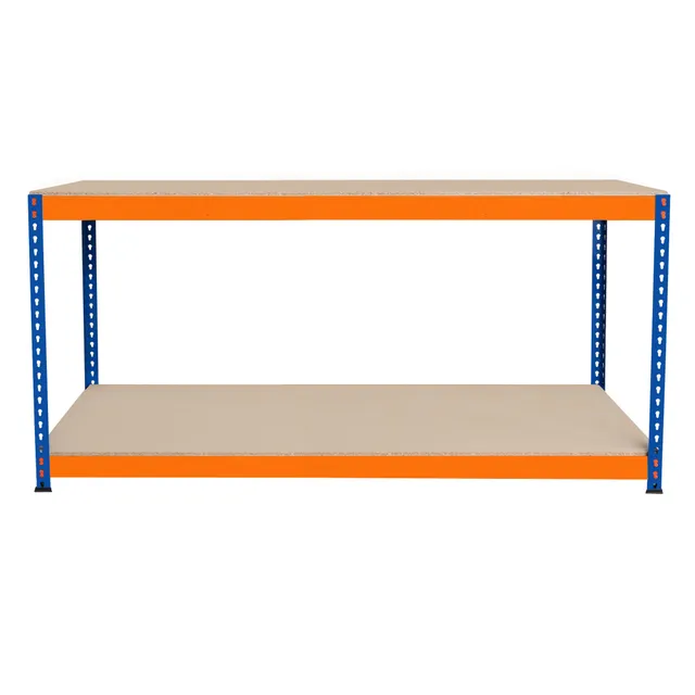 Q-Rax S-Rax Banco da Lavoro 2 Ripiani 180x60x90 cm 600 kg