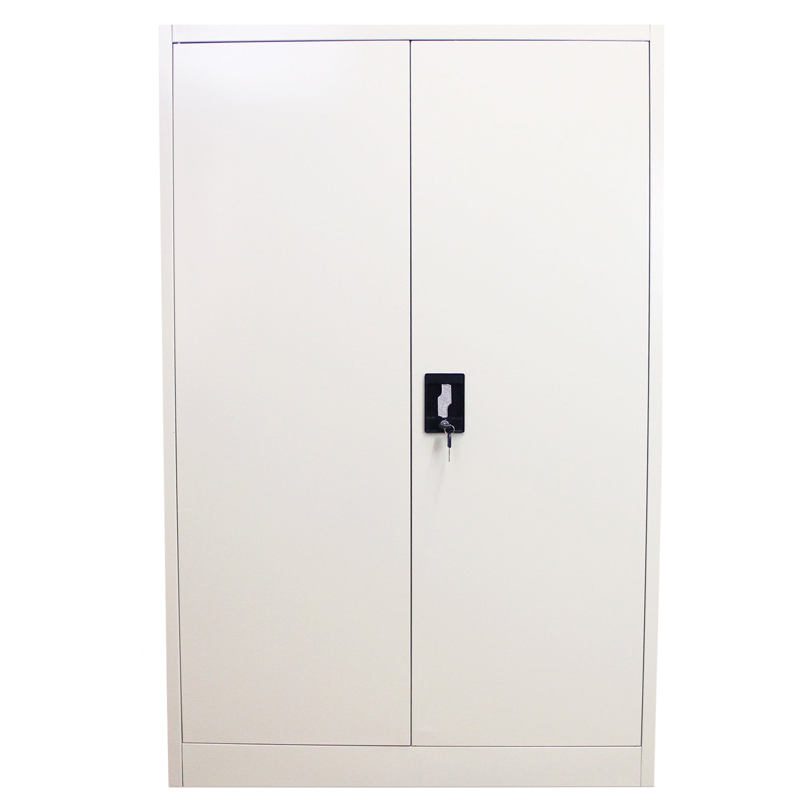 Q-Rax Armadietto Acciaio Grigio Alto 140x90x40 cm 3 Ripiani