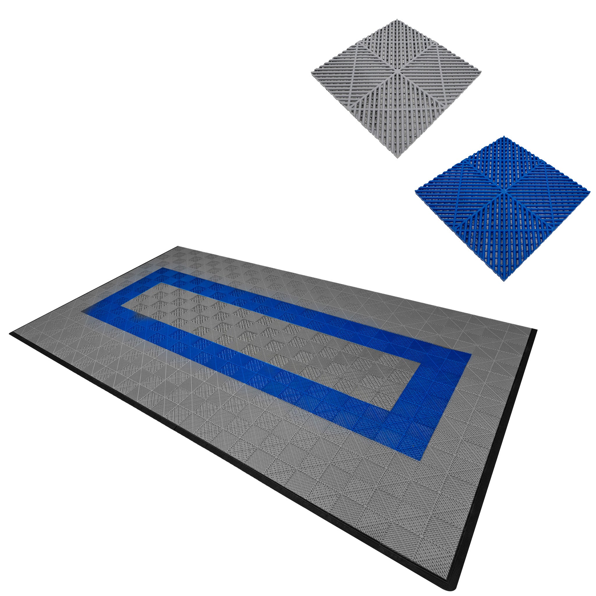 Q-Rax Piastrelle Ventilate Garage 19,2mq Grigio Blu 8x15