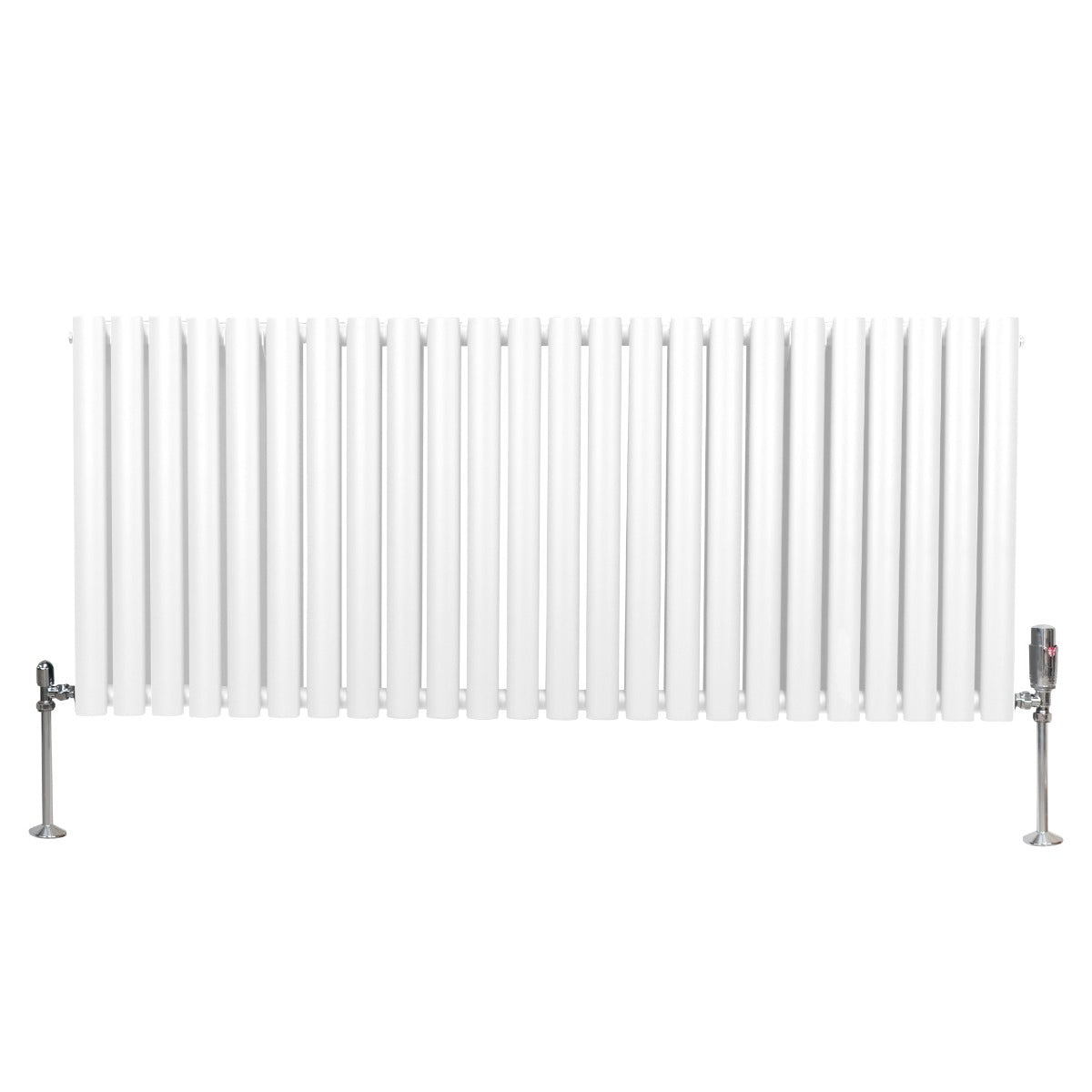 Q-Rax Radiatore Colonna Ovale 600x1440 Bianco+Valvole