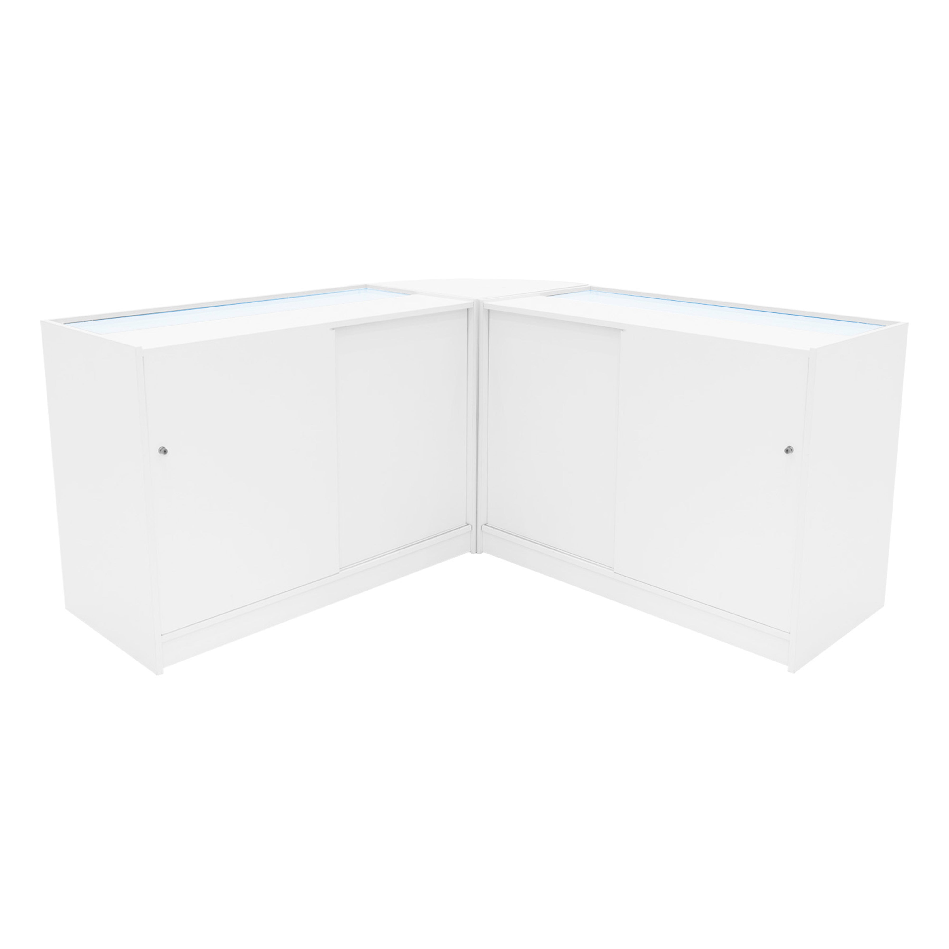 Q-Rax Triton Set Banconi Negozio LED K1200 B1200 CM60 bianco