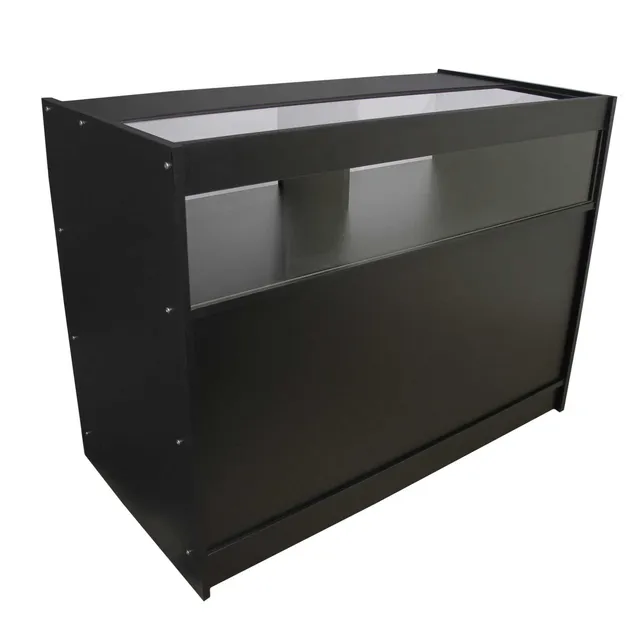 Q-Rax Banconi da Negozio B1200 Bancone Nero 120cm