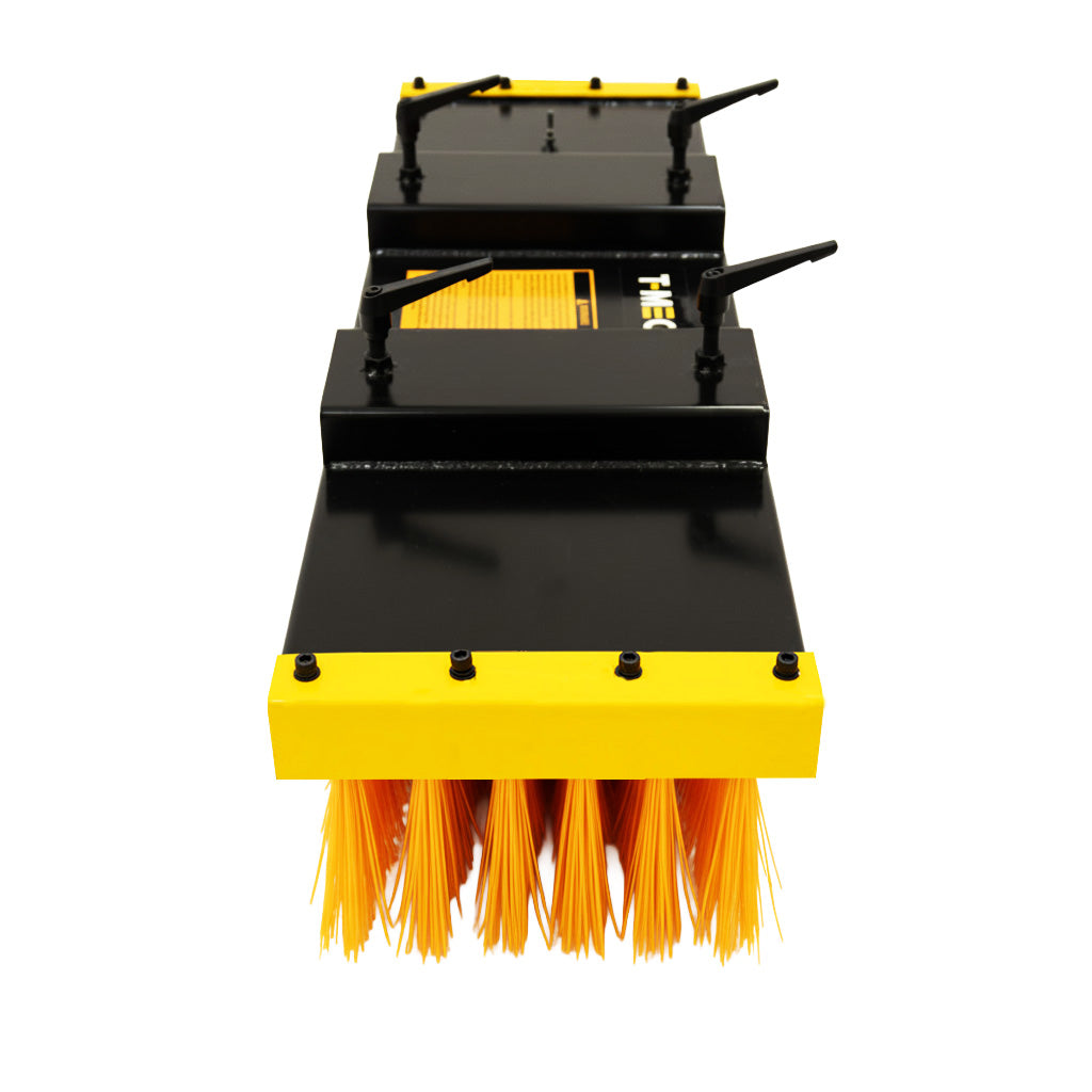 Q-Rax Spazzola Carrello Elevatore 130cm Acciaio 5 File