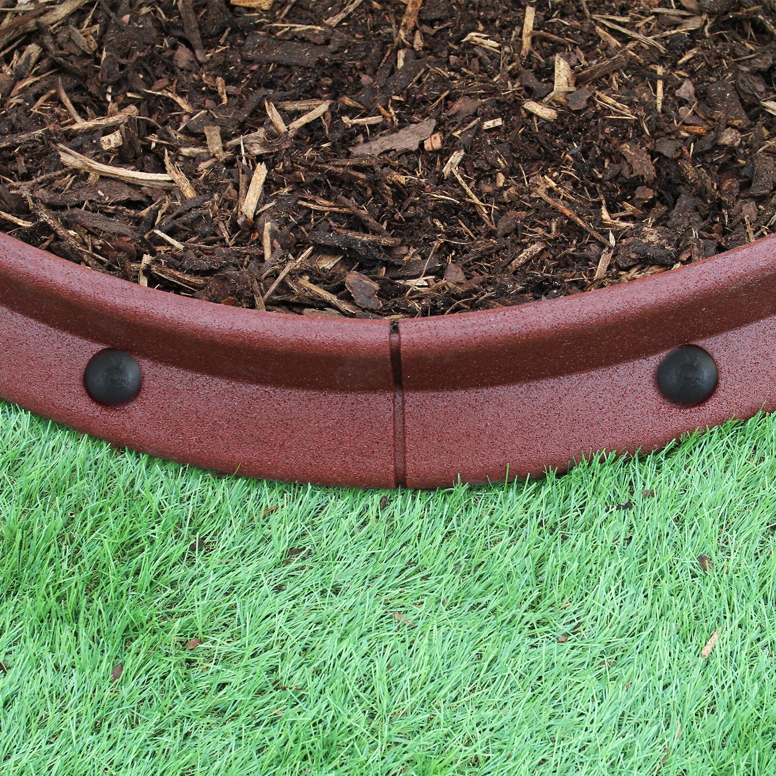 Q-Rax Bordatura Giardino flessibile terracotta 1,2m 6 pezzi